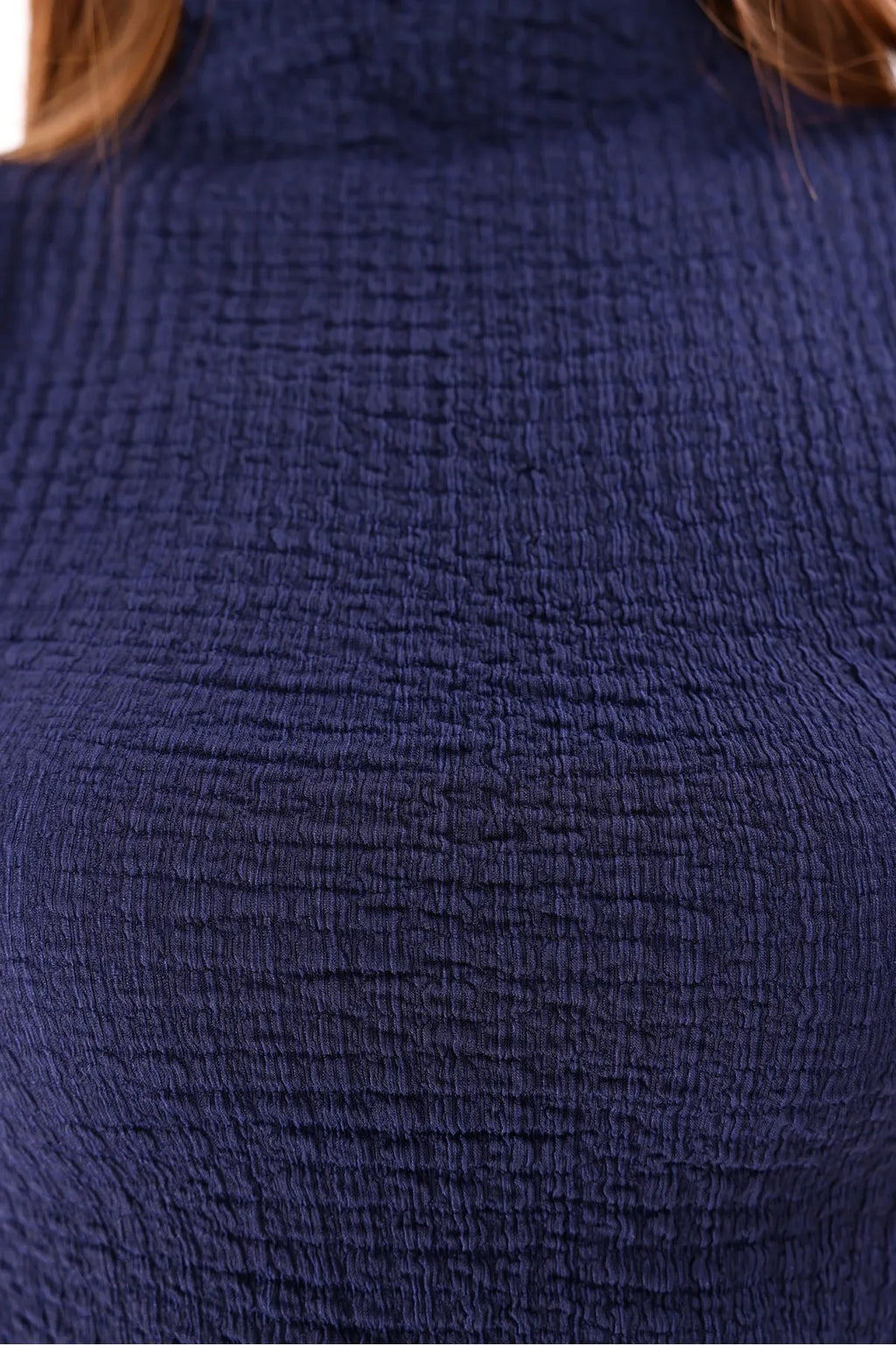 Sarte Royal Kadın Lacivert Kolsuz Bürümcük Bluz