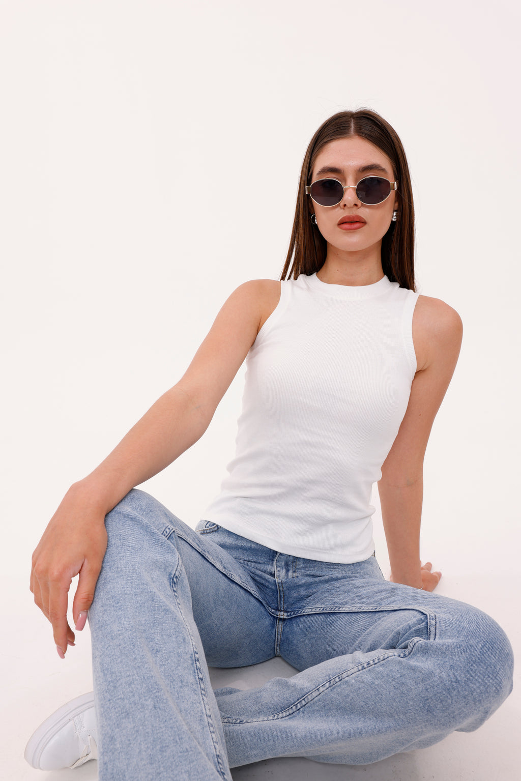 Kadın Halter Yaka Fitilli Bluz Ekru - SRT5003