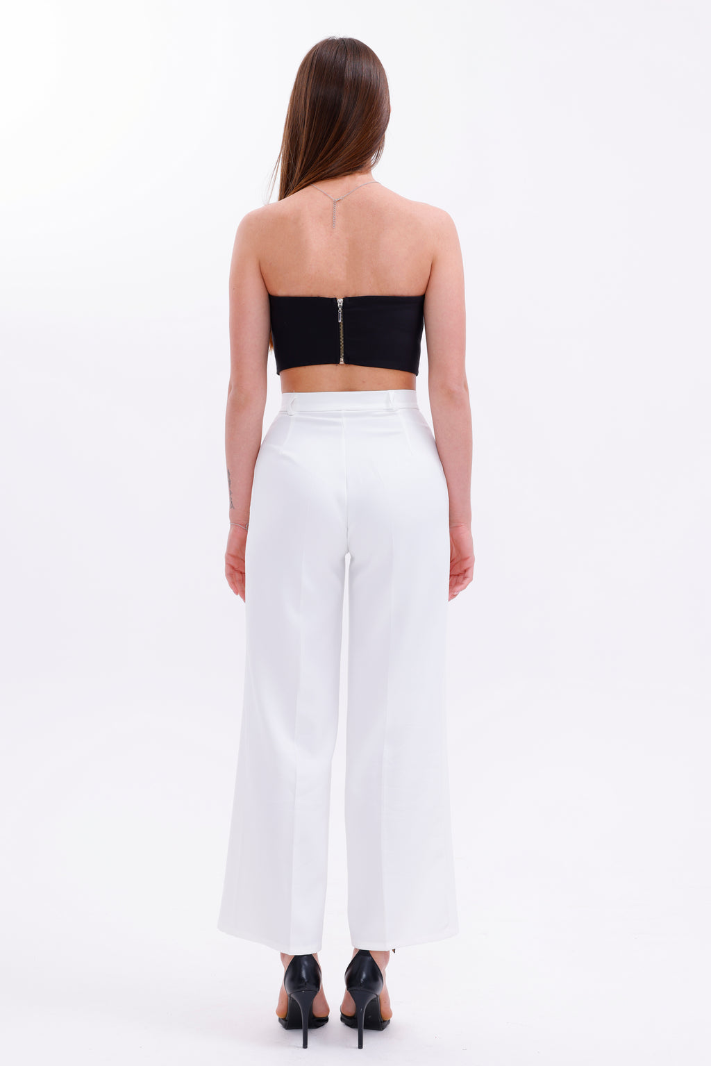 Beyaz Palazzo Pantolon - Sarte Royal