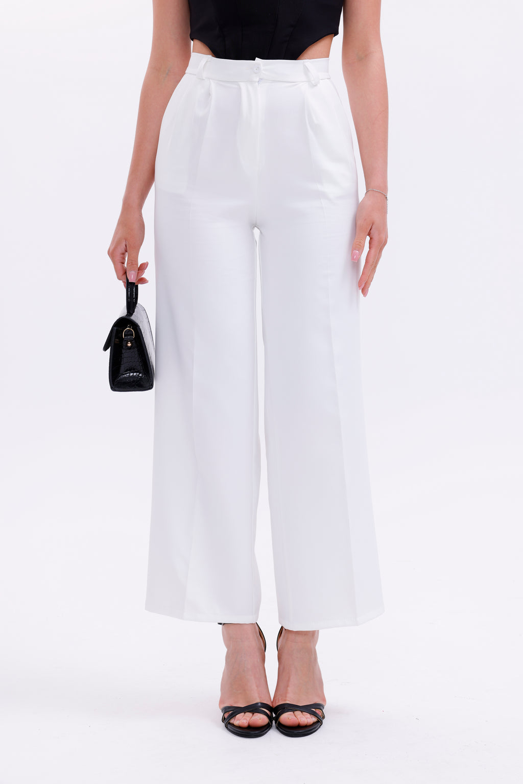 Beyaz Palazzo Pantolon - Sarte Royal